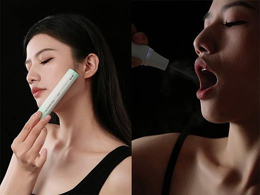 口腔清新喷雾器模特图拍摄