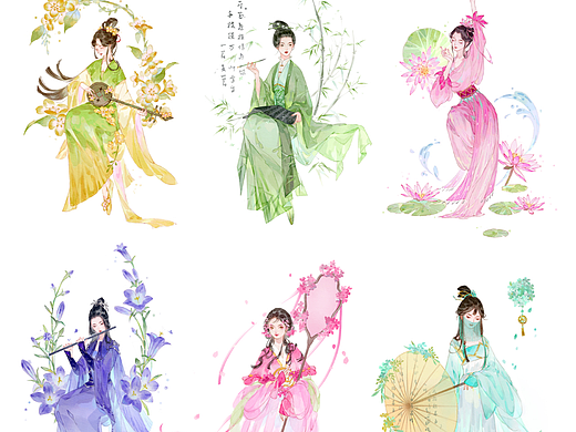仿水彩人物练习