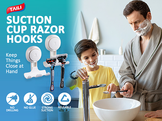 亚马逊 吸盘 剃须刀架 主图 A+