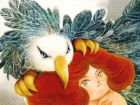 《头顶有鹰的少女》（个人主页-ZMzg0NTIyNDA=） - 创作习作 - 站酷设计师李子是女大王原创素材 - 站酷ZCOOL