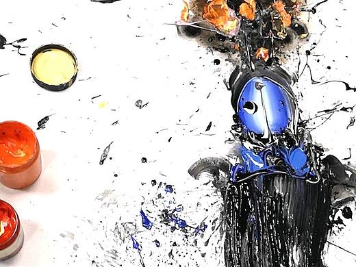 邓宇意象油画.窦尔敦