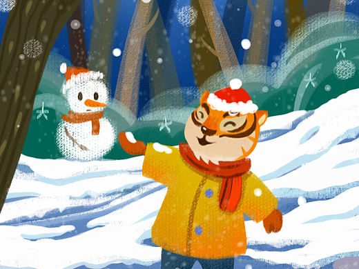 虎虎生威（个人主页-ZNTg2NTgzNzY=） - 儿童插画 - 站酷设计师钰艺原创素材 - 站酷ZCOOL