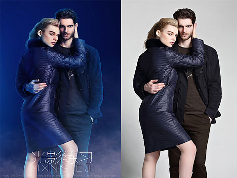 光影练习 女装 修图 合成