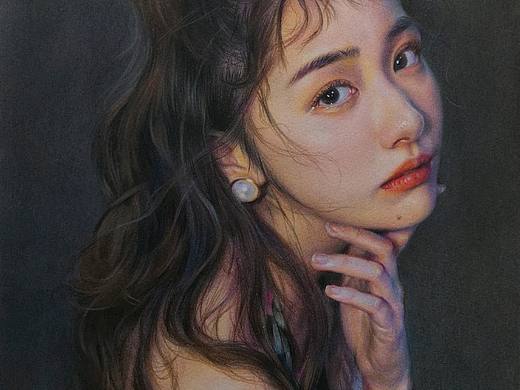 彩铅色粉人像教程