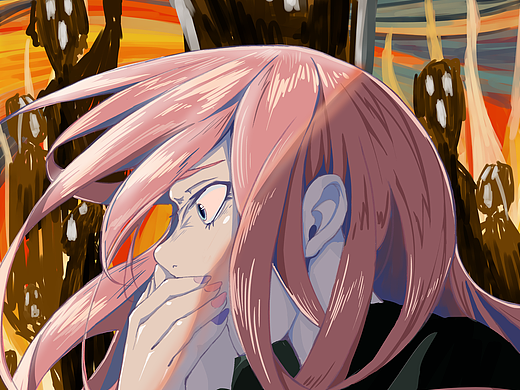 惊恐（个人主页-ZNTI1MDU0NzI=） - 单幅漫画 - 站酷设计师JILYZENG原创素材 - 站酷ZCOOL