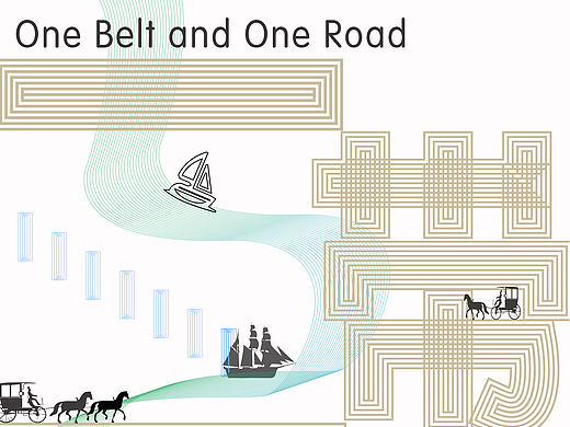 一带一路 海报 字体练习