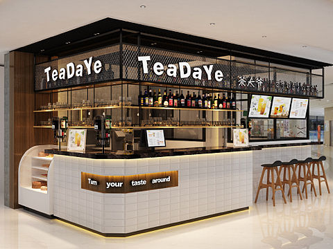 茶大爷水吧设计