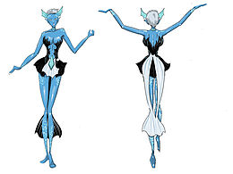 人物角色设计 海里的 美女？