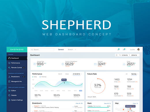 Dashboard Concept 后台管理系统