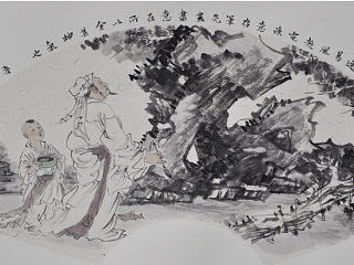中国画扇面