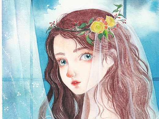 画一幅有透明感的水彩吧