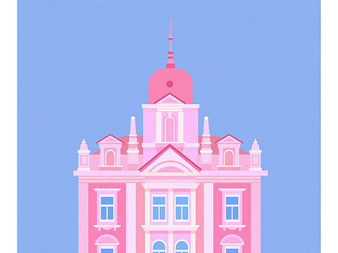 建筑插畫（個(gè)人主頁-ZNDI4NDczODA=） - 閃屏/壁紙 - 站酷設(shè)計(jì)師升起的飽嗝原創(chuàng)素材 - 站酷ZCOOL