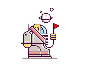 线性太空人UI 学习制作临摹图标