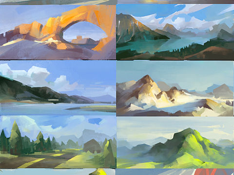 客觀色速涂訓(xùn)練1028（個人主頁-ZNDAzMDM5ODQ=） - 游戲原畫 - 站酷設(shè)計師MattCRUISE原創(chuàng)素材 - 站酷ZCOOL