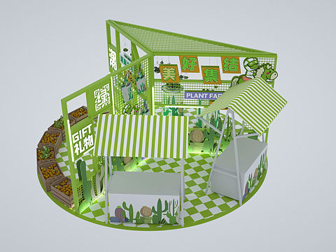 绿码通行快闪店（个人主页-ZNTcxNDQ5NDQ=） - 场景 - 站酷设计师monkeysue原创素材 - 站酷ZCOOL