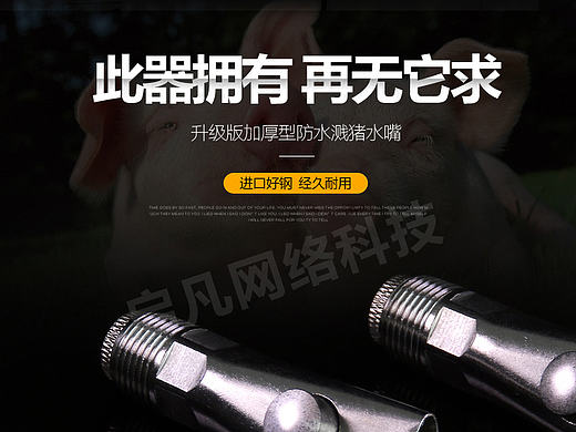 【启凡网络】猪水嘴详情页设计制作 济南淘宝天猫详情设计定制服务