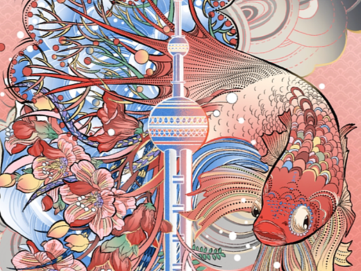 城市系列商业插画——上海