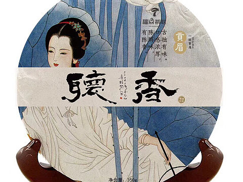 仕女图茶饼纸