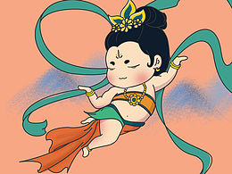 半创作敦煌q版图练习一下