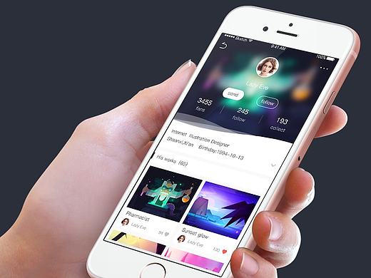UI100 移动端作品浏览概念设计