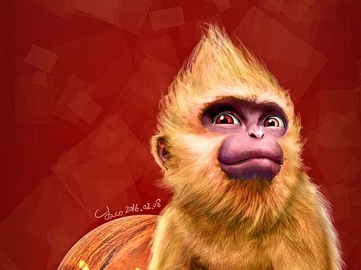 2016丙申猴年贺图