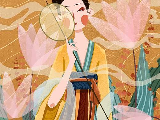 古典美人包裝插畫（個人主頁-ZNDY5NTQ4NDQ=） - 商業(yè)插畫 - 站酷設(shè)計師素夜子原創(chuàng)素材 - 站酷ZCOOL