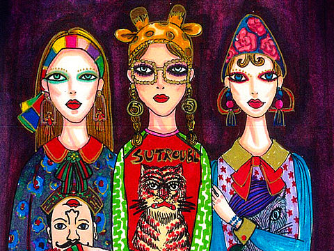 摩登女郎（个人主页-ZMjUyMzYzMDQ=） - 创作习作 - 站酷设计师蘇trouble原创素材 - 站酷ZCOOL