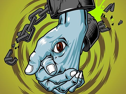 同志主题插画 一双手一份爱