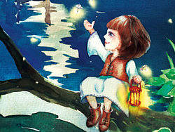 萤火虫的故事-杂志插画