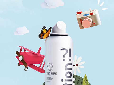 日本QE洁面泡泡设计