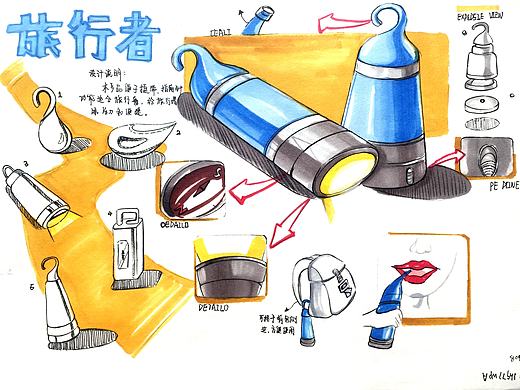 工业产品手绘