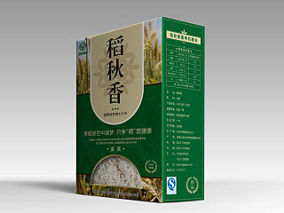 稻秋香富硒响水大米包装设计