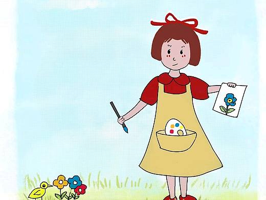 一个卡通形象—叫她二妞吧