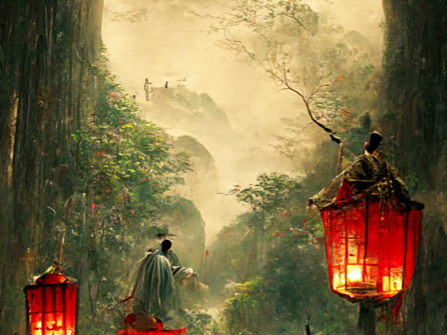 语境·侠影竹林 / AI影视概念场景