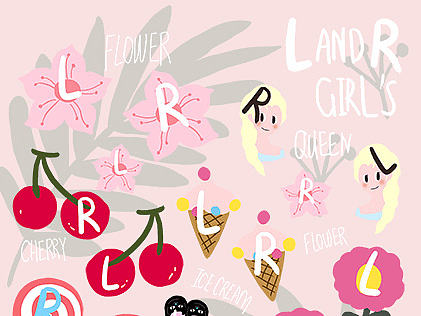 分辨左右的記憶的可愛貼紙（個(gè)人主頁-ZMTgxMDAzNjg=） - 圖案 - 站酷設(shè)計(jì)師tjlty007原創(chuàng)素材 - 站酷ZCOOL