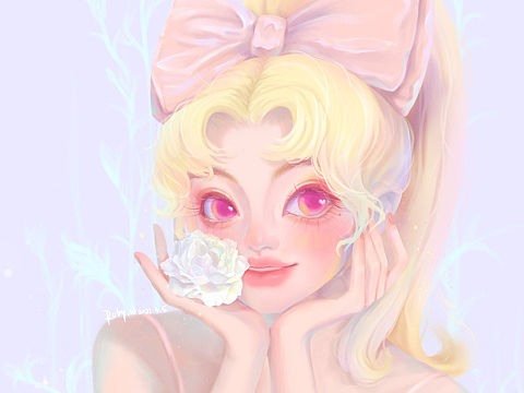 人物插画-高马尾YYDS