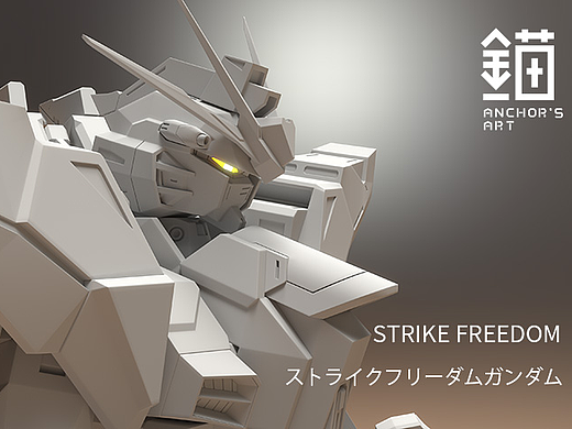 【anchorsART 原创】ZGMF-X20A 强袭自由高达