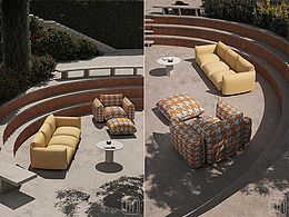 沙發(fā)建模渲染練習(xí)