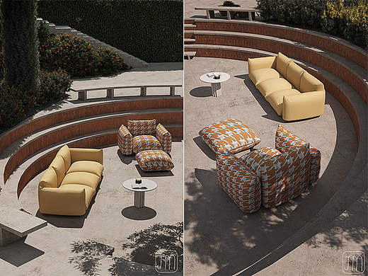 沙发建模渲染练习