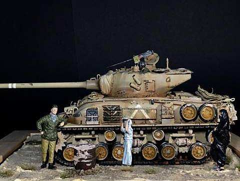 《Israel M51 Sherman tanks 1963,A peaceful war》