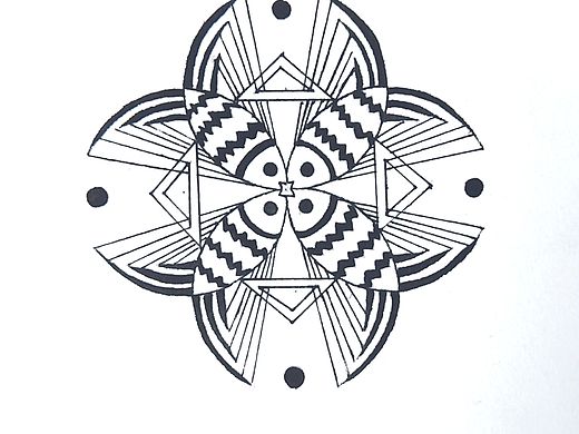 青铜纹创作图案