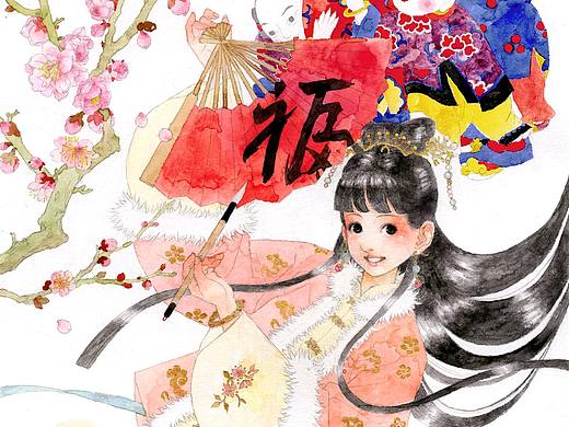 美人梅·恭贺新春