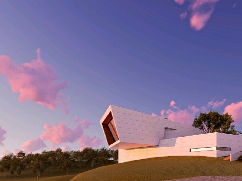 建筑拼贴插画风效果图合集