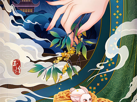 桐门国风场景插画汇总——传统节日篇