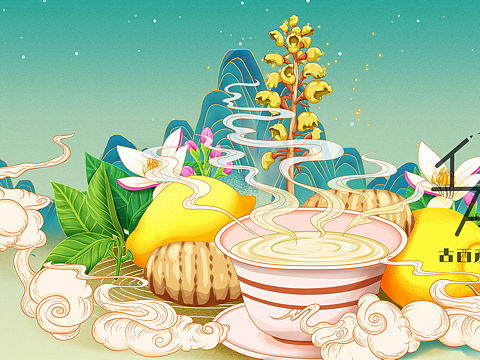 国风包装插画设计