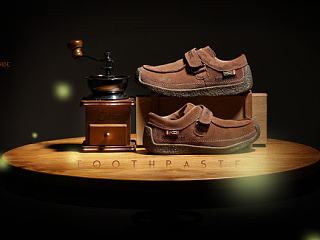 童鞋 反绒皮 鞋子 淘宝 广告图 摄影