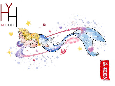 星空美人鱼手稿