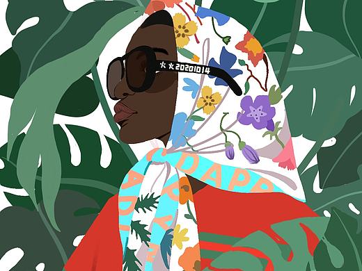 插画主题：人与植物（个人主页-ZNDgzMTc2NzI=） - 艺术插画 - 站酷设计师Z74344253原创素材 - 站酷ZCOOL