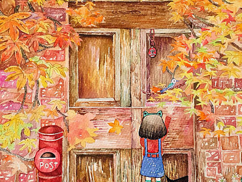 《花语》2016毕业设计治愈水彩插画