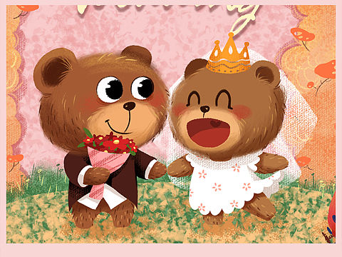 七夕婚礼💒（个人主页-ZMzgxOTI0NjA=） - 儿童插画 - 站酷设计师葉上原创素材 - 站酷ZCOOL